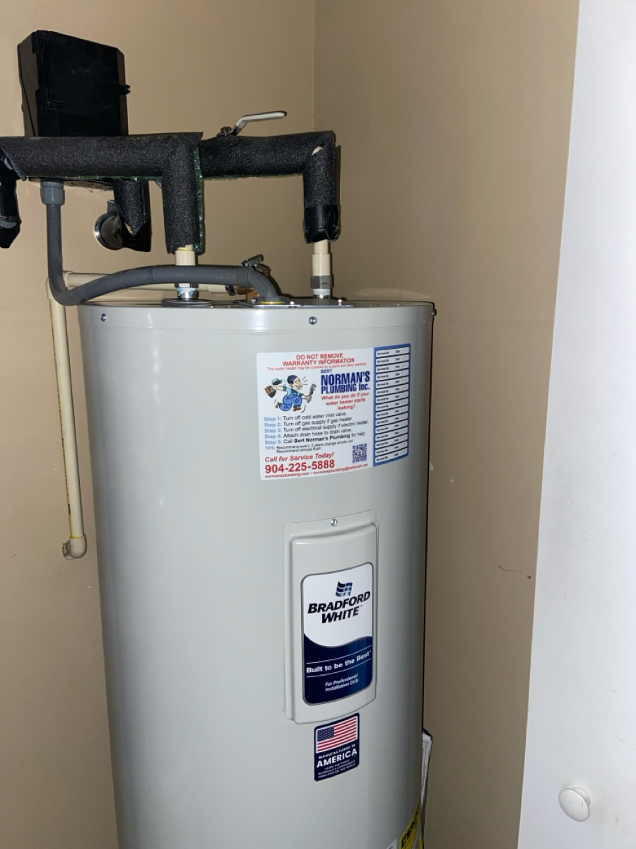 Bradford White Electric Water Heater Installation in Hilliard, FL Nassau County